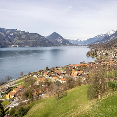 Apartment Bijou Side Terrace - Panorama-terrasse Mit Seeblick Leissigen