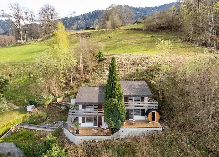 Bijou Side Terrace - Panorama-terrasse Mit Seeblick Leissigen
